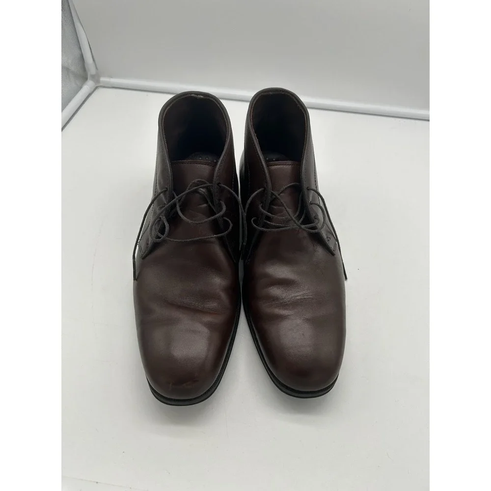 Allen Edmonds Calhoun Brown Soft Leather Chukka Dress‎ Boots Men Size 8.5 D USA